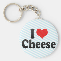 I Love Cheese Key Chain