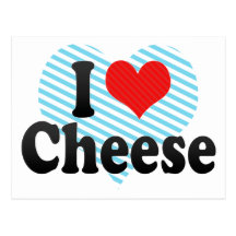 I Love Cheese Postcards