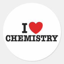 I Love Chemistry Stickers