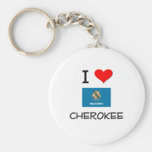 I Love Cherokee Oklahoma Key Chains