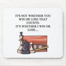 i love chess player mousepads