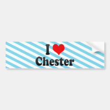 I Love Chester, United States Bumper Sticker