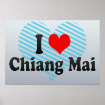 I Love Chiang Mai, Thailand Print