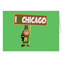 I love Chicago Greeting Card