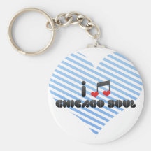 I Love Chicago Soul Keychains