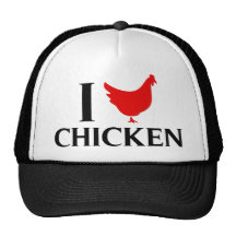 I Love Chicken Mesh Hat
