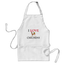 I Love Chickens Apron