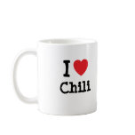 I love Chilli heart T-Shirt mugs