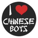 I Love Chinese Boys stickers