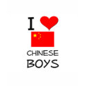 I Love Chinese Boys t-shirts