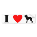 I Love Chinese Cresteds Bumper Sticker bumper stickers