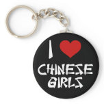 I Love Chinese Girls keychains