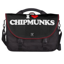 I LOVE CHIPMUNKS COMPUTER BAG