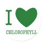 I Love Chlorophyll stickers