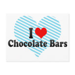 I Love Chocolate Bars postcards