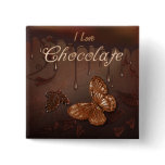 I Love Chocolate Button