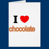 I love chocolate cards