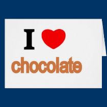 I love chocolate cards