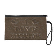 I Love Chocolate Chocolate Bar Wristlet Purse
