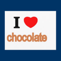 I love chocolate postcards