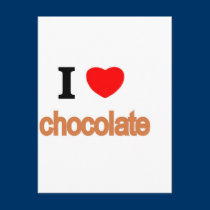 I love chocolate postcards