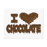 I love chocolate postcards