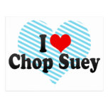 I Love Chop Suey Postcard