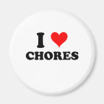 I Love Chores Refrigerator Magnets
