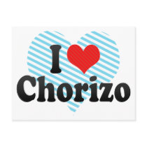 I Love Chorizo Postcard