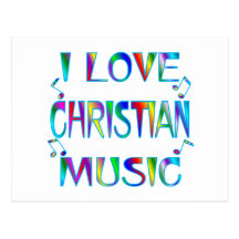 I Love Christian Post Card