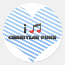 I Love Christian Punk Sticker