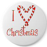 I love Christmas buttons