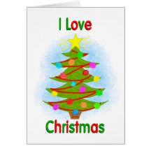 I Love Christmas Cards