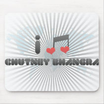 I Love Chutney Bhangra Mouse Pads
