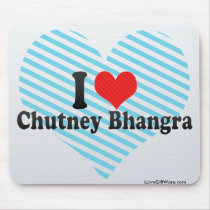 I Love Chutney Bhangra Mouse Pads