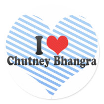 I Love Chutney Bhangra Stickers