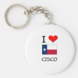 I Love Cisco Texas Key Chains