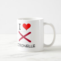 I Love CITRONELLE Alabama Coffee Mugs