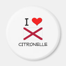 I Love CITRONELLE Alabama Fridge Magnets