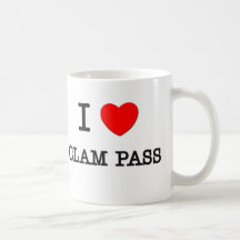 I Love Clam Pass Florida Mugs