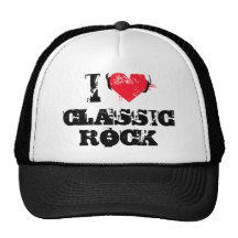 I love classic rock mesh hat