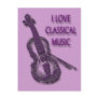 I LOVE CLASSICAL MUSIC POSTCARDS