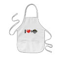 I Love Clown Triggerfish aprons