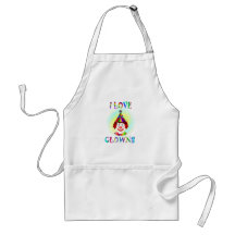 I Love Clowns Aprons