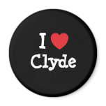 I love Clyde heart T-Shirt magnets