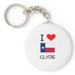 I Love Clyde Texas keychains