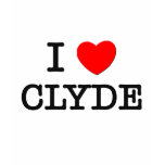 I Love Clyde t-shirts