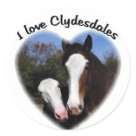 I love clydesdales sticker