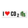 I Love CO2 Bumper Sticker
