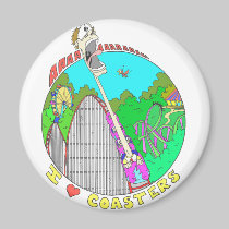 I LOVE Coasters magnets